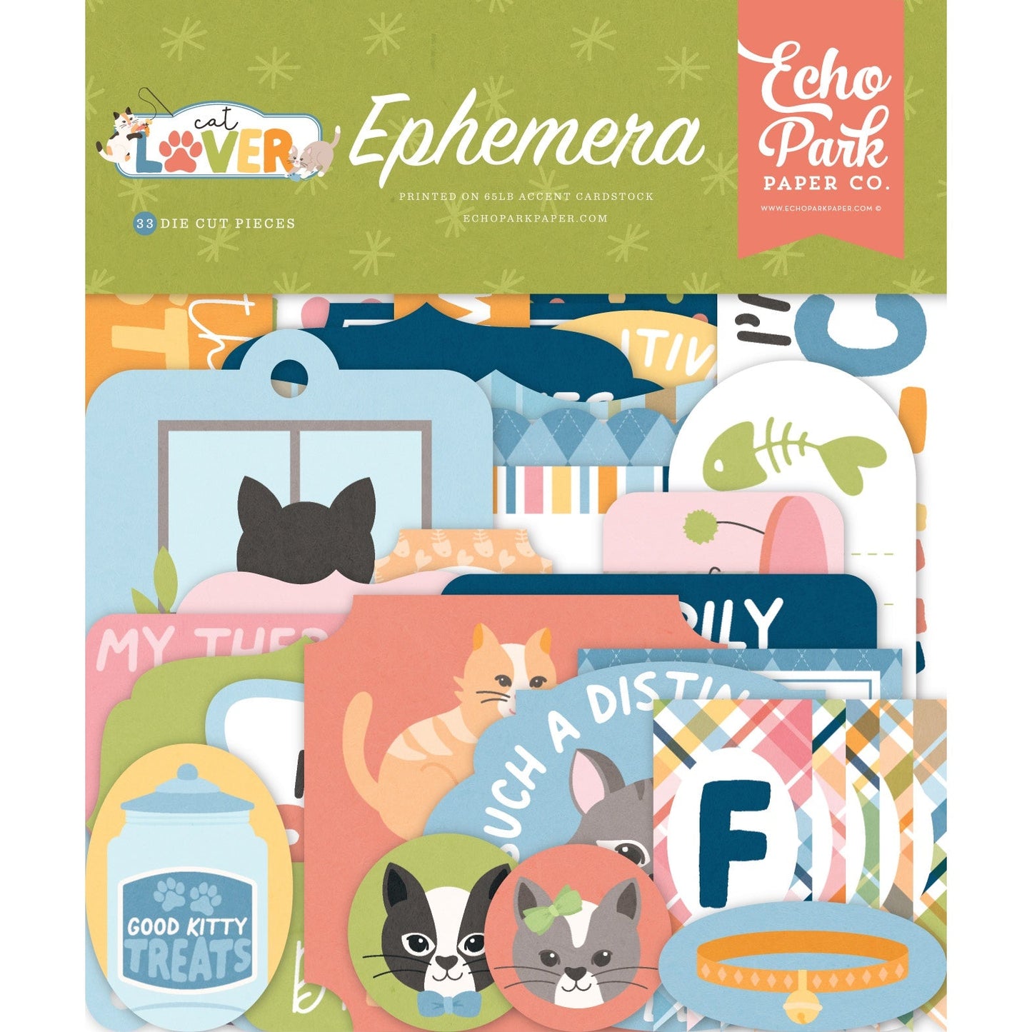 Echo Park Ephemera-Cat Lover