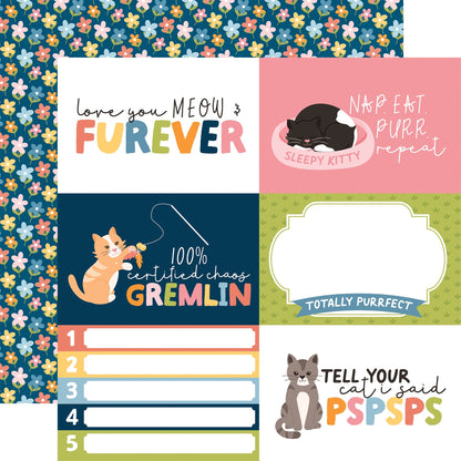 Echo Park Cat Lover Cardstock 12"X12"-Select Style