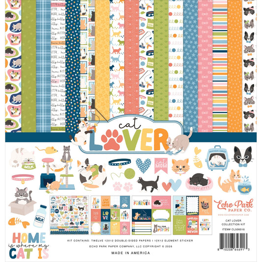 Echo Park Collection Kit 12"X12"-Cat Lover