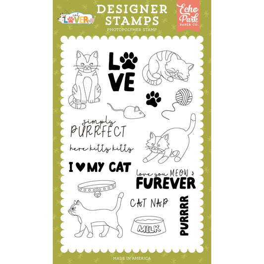 Echo Park Stamp Set-Simply Purrfect