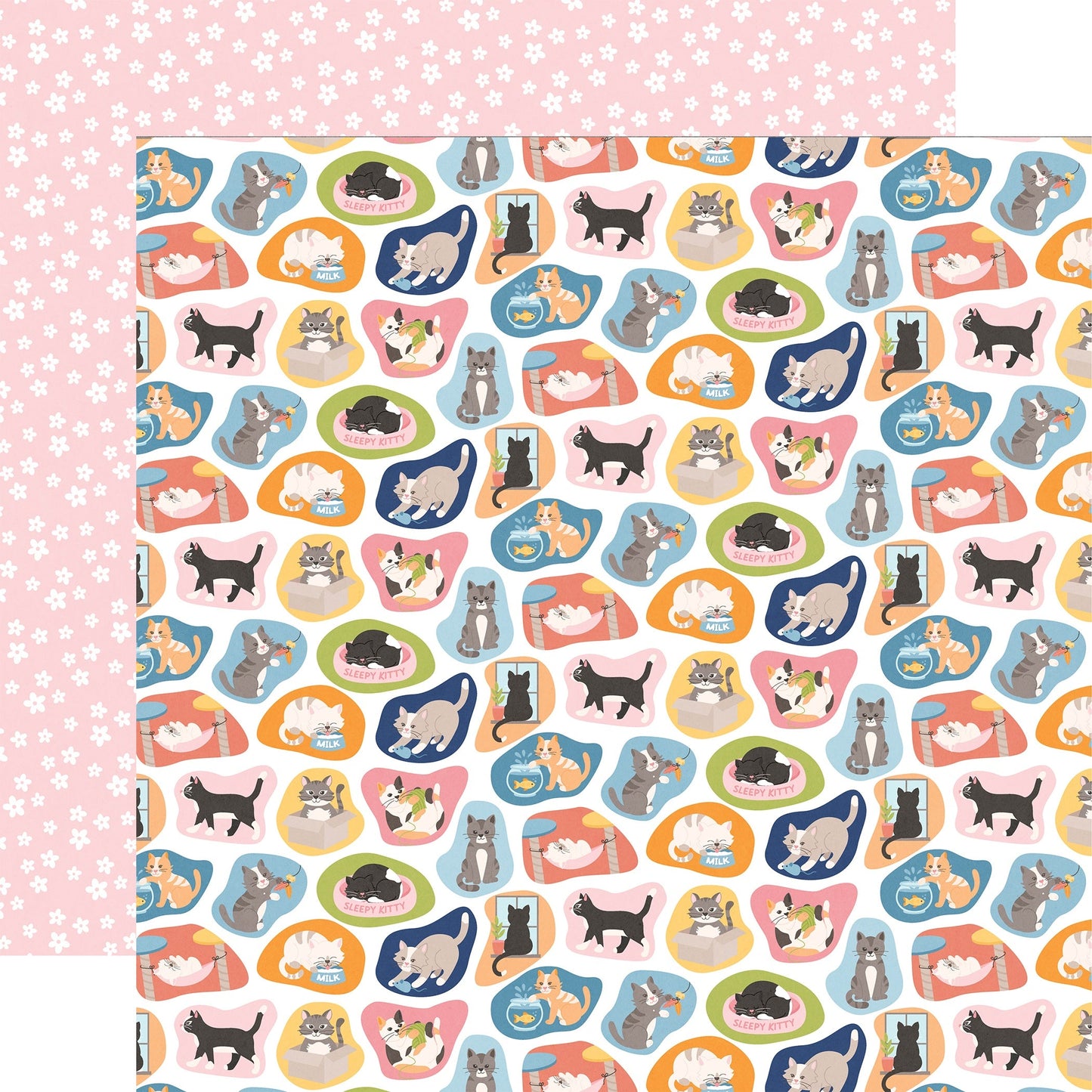 Echo Park Cat Lover Cardstock 12"X12"-Select Style