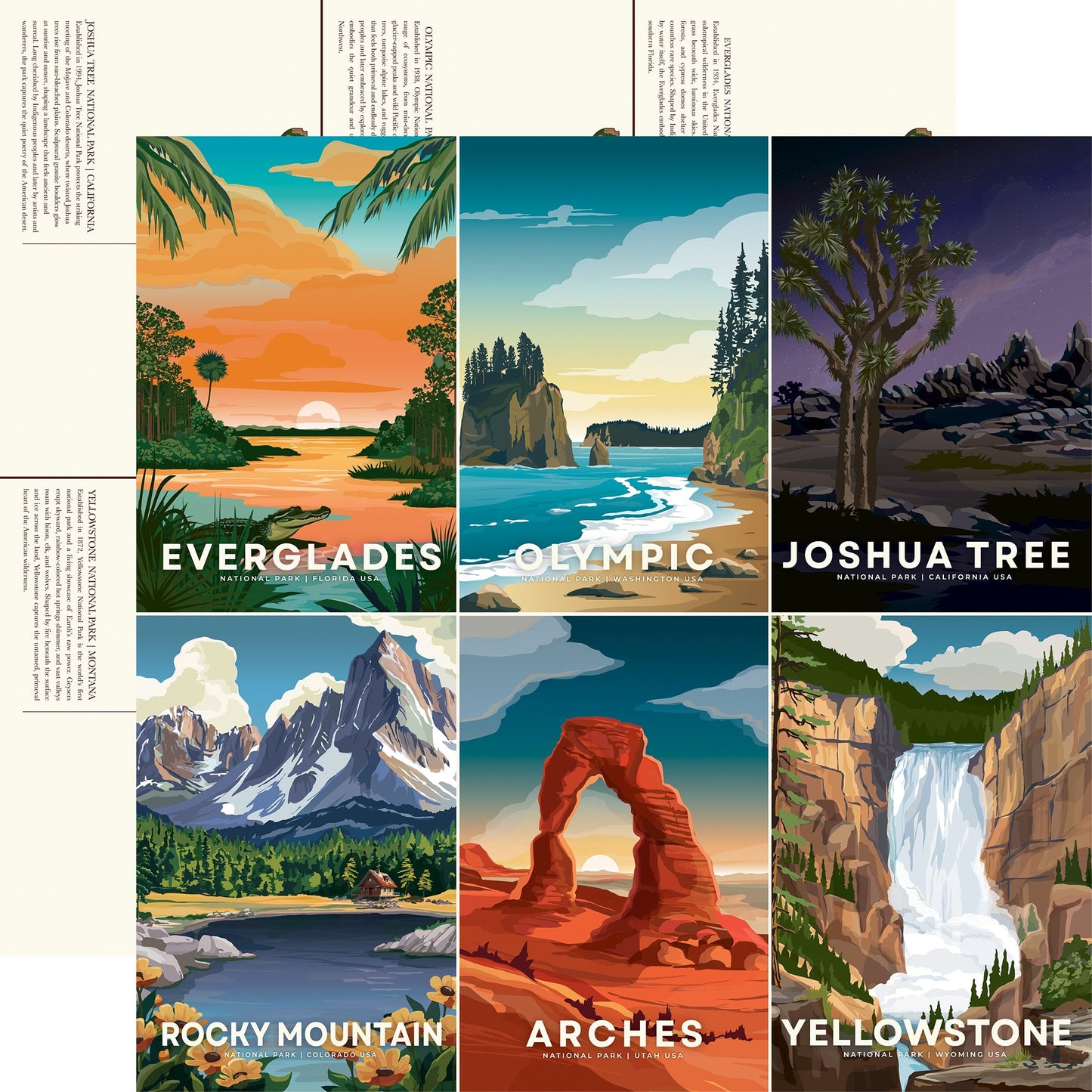 Carta Bella National Parks No. 2 Cardstock 12"X12" - Select Style