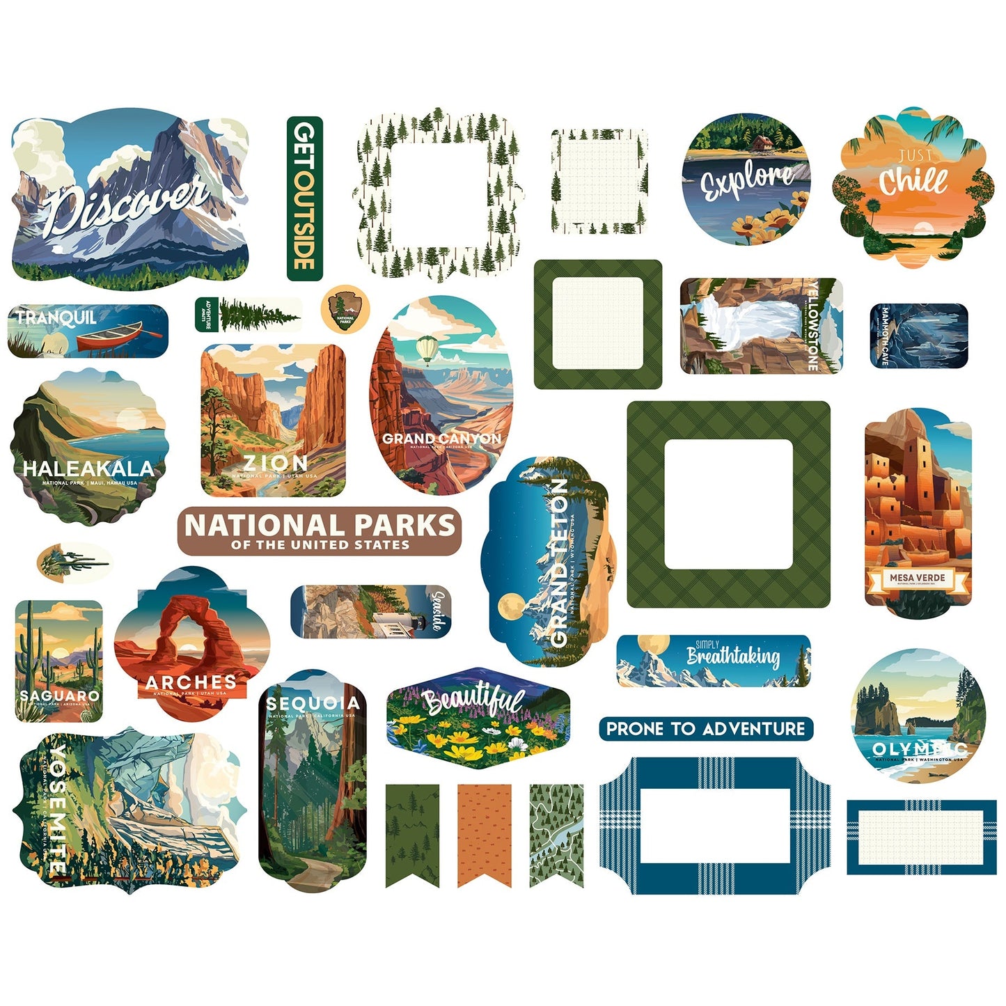 Carta Bella Ephemera-National Parks No. 2