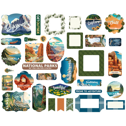 Carta Bella Ephemera-National Parks No. 2