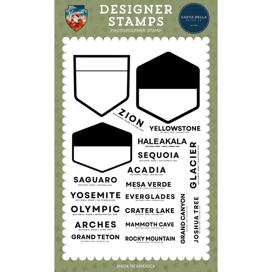 Carta Bella Stamp Set-Park Badge