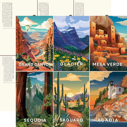 Carta Bella National Parks No. 2 Cardstock 12"X12" - Select Style