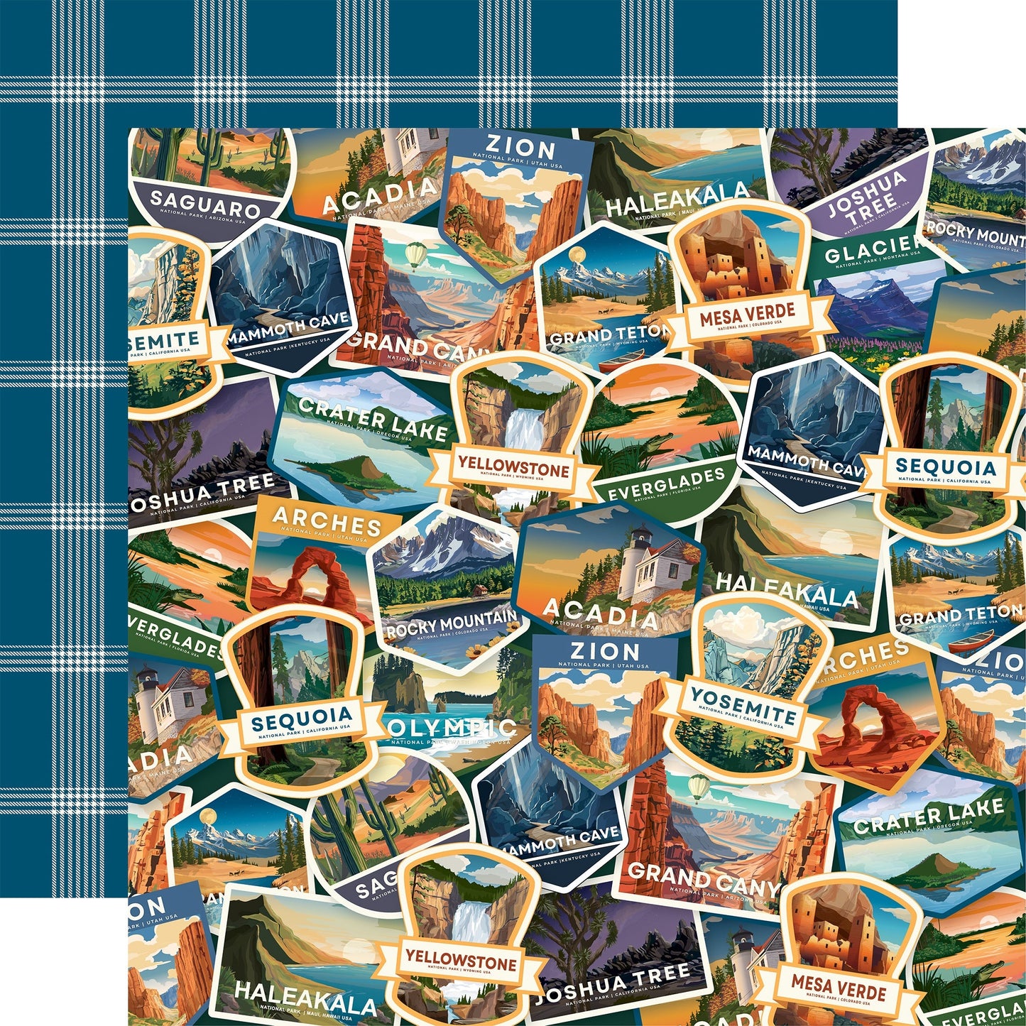 Carta Bella National Parks No. 2 Cardstock 12"X12" - Select Style