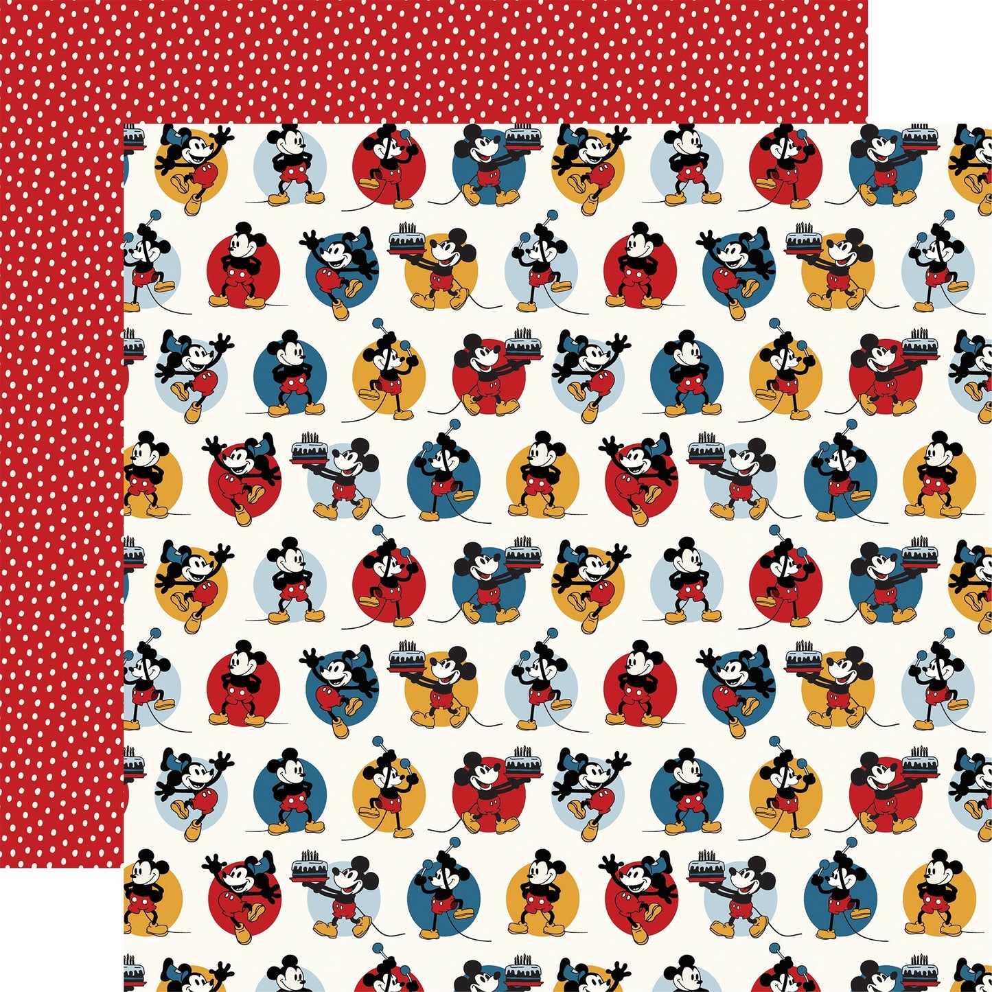 Echo Park Mouse And Me Birthday Cardstock 12"X12"-Select Style