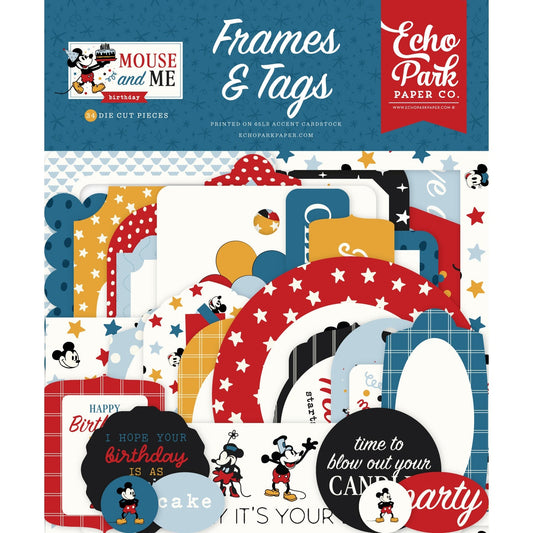 Echo Park Frames & Tags Ephemera-Mouse and Me Birthday