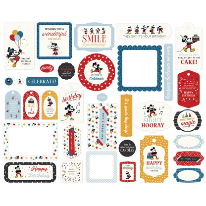 Echo Park Frames & Tags Ephemera-Mouse and Me Birthday
