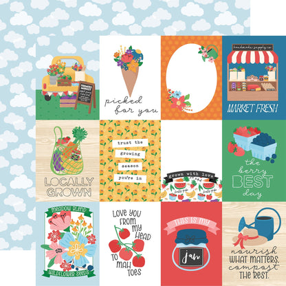 Echo Park Freshly Picked Cardstock 12"X12"-Select Style