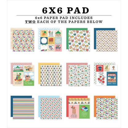 Echo Park Double-Sided Paper Pad 6"X6"-Freshly Picked