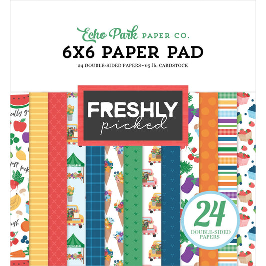 Echo Park Double-Sided Paper Pad 6"X6"-Freshly Picked
