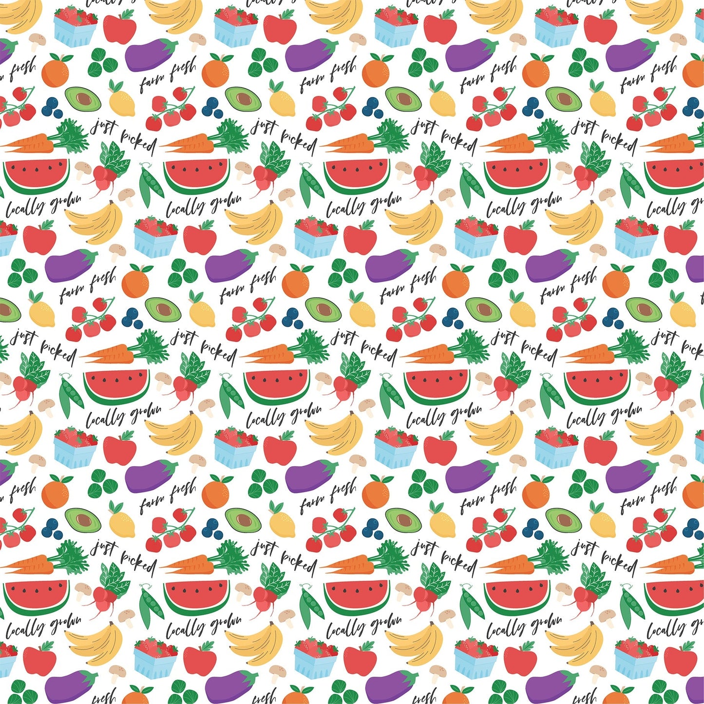 Echo Park Freshly Picked Cardstock 12"X12"-Select Style