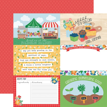 Echo Park Freshly Picked Cardstock 12"X12"-Select Style