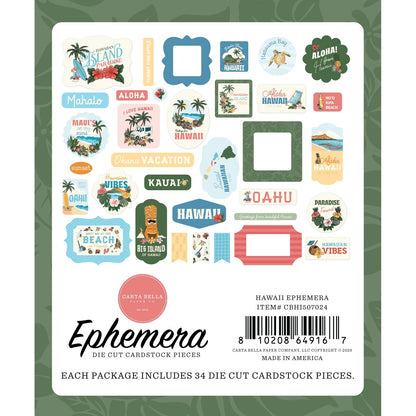 Carta Bella Ephemera-Hawaii