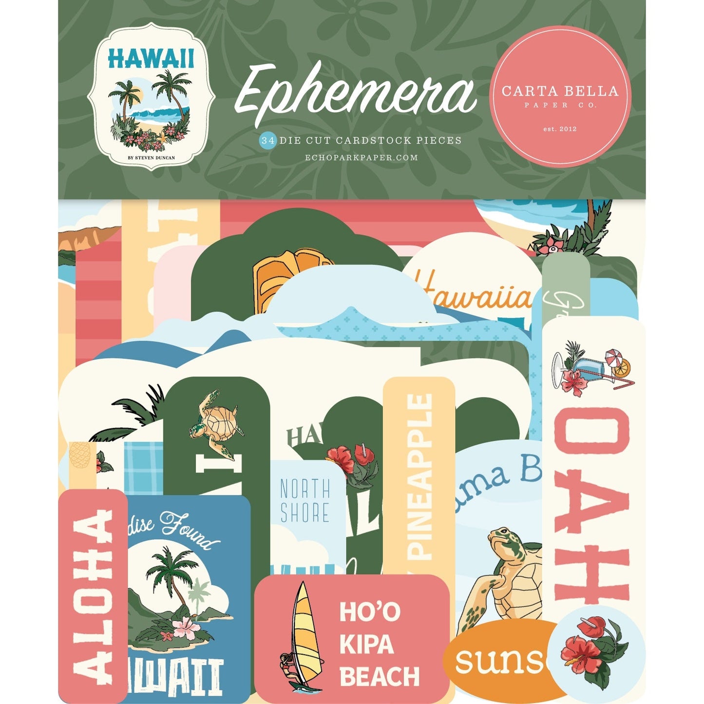 Carta Bella Ephemera-Hawaii