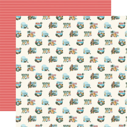 Carta Bella Hawaii Double-Sided Cardstock 12"X12"-Select Style