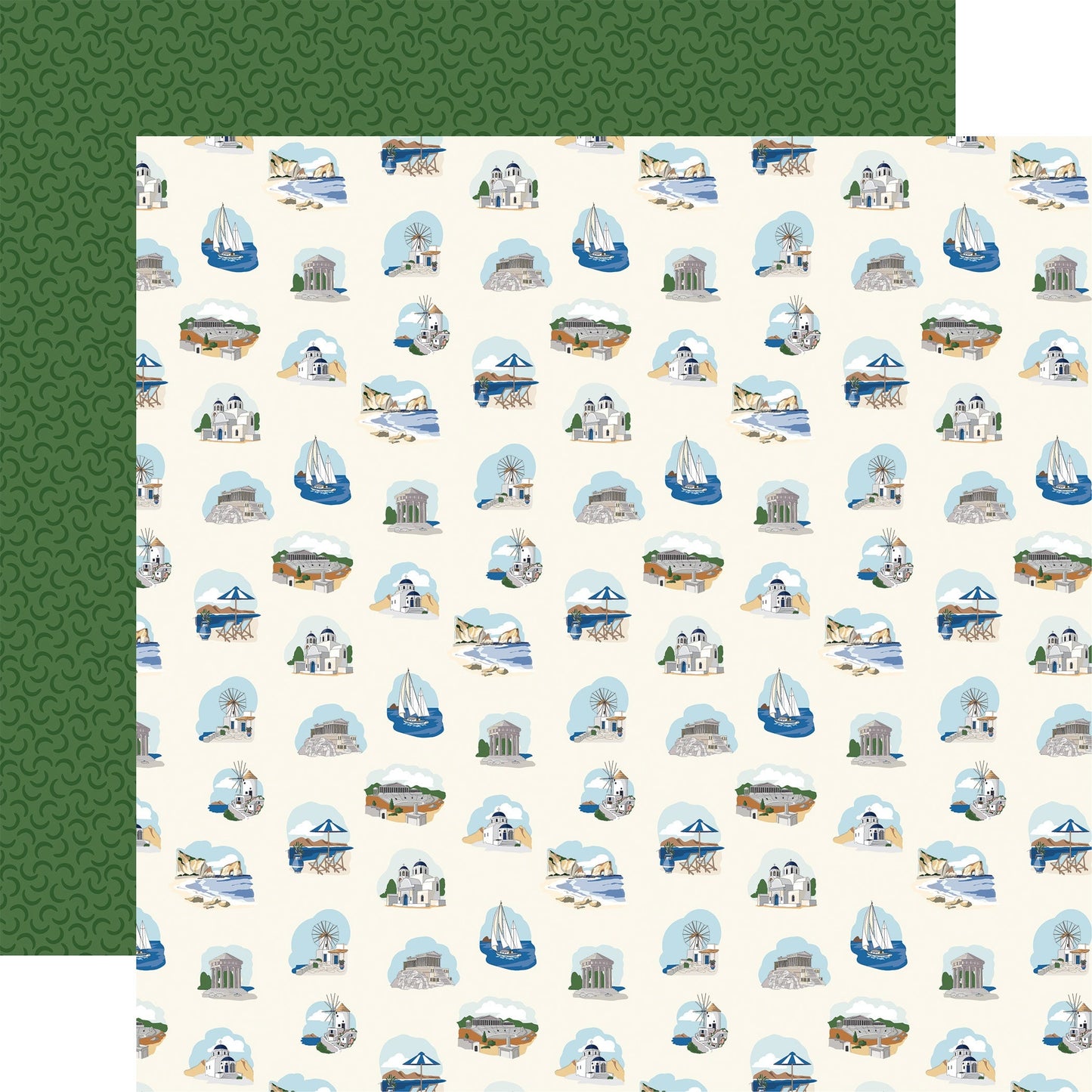 Carta Bella Greece Double-Sided Cardstock 12"X12"-Select Style
