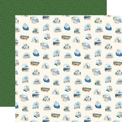 Carta Bella Greece Double-Sided Cardstock 12"X12"-Select Style