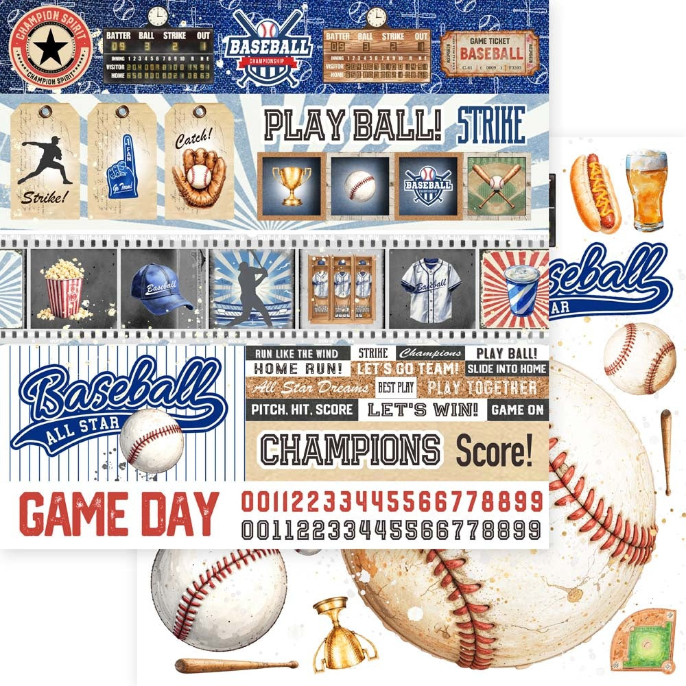 Memory Place Collection Pack 12"X12"-Baseball