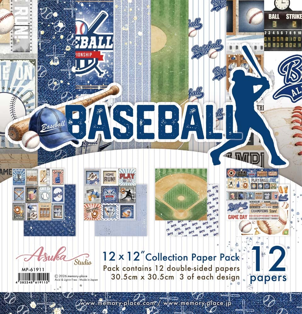 Memory Place Collection Pack 12"X12"-Baseball