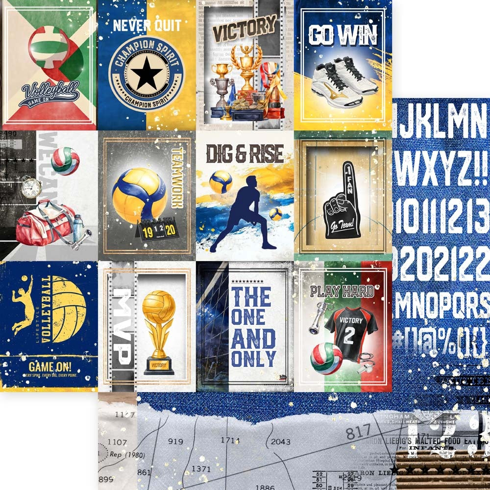 Memory Place Collection Pack 12"X12"-Volleyball