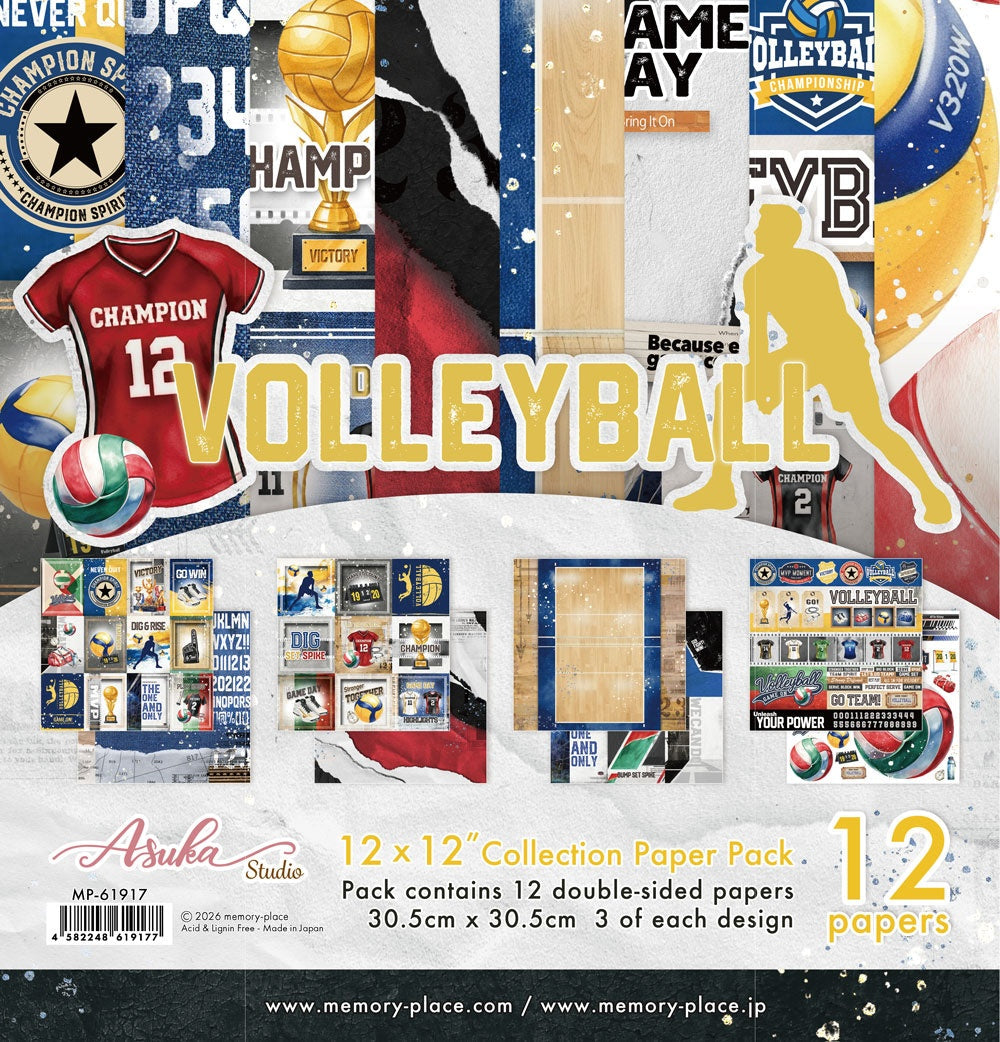 Memory Place Collection Pack 12"X12"-Volleyball