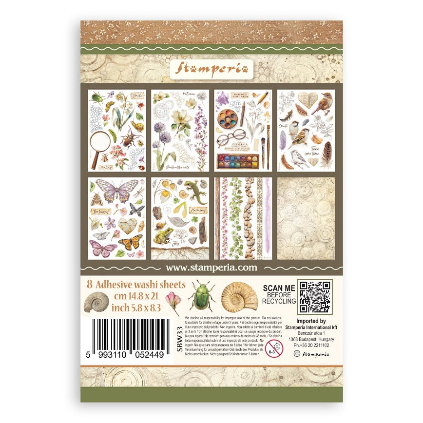Stamperia A5 Washi Pad 8/Pkg-All Around
