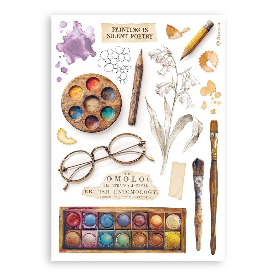 Stamperia A5 Washi Pad 8/Pkg-All Around