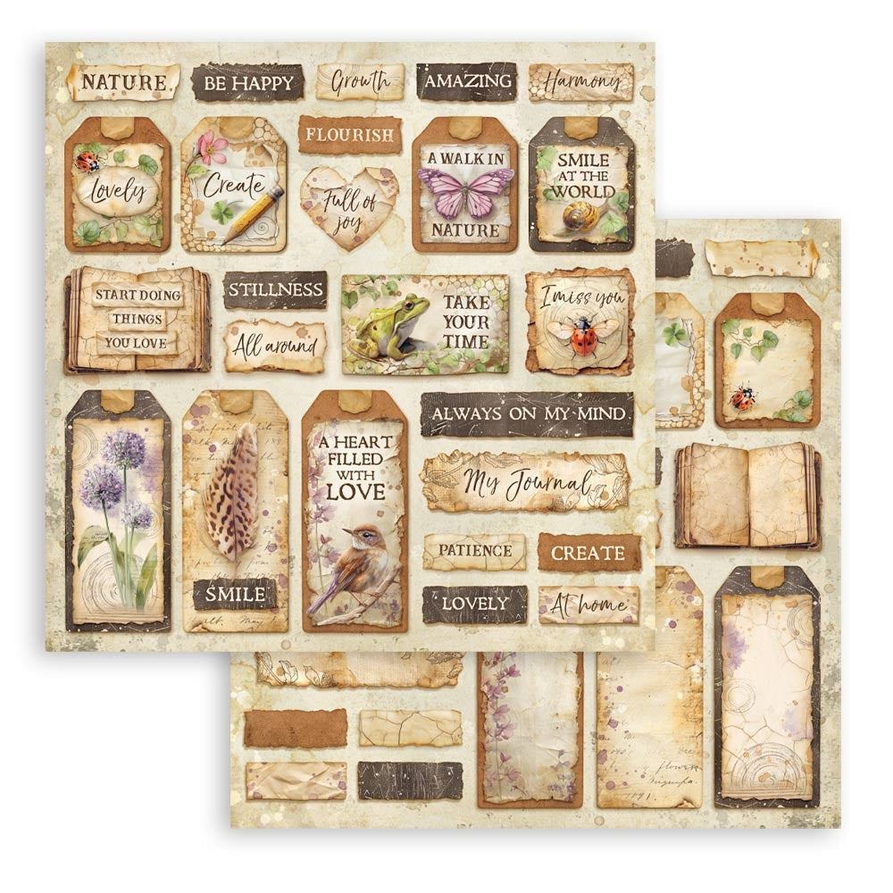 Stamperia Scrapbooking Double-Sided Paper Pad 8"X8" 10/Pkg-All Around