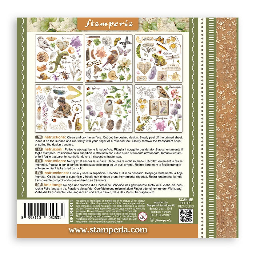 Stamperia Assortment Rub-On 6.1"x6.1" - 6/Pkg-All Around