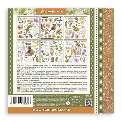 Stamperia Assortment Rub-On 6.1"x6.1" - 6/Pkg-All Around