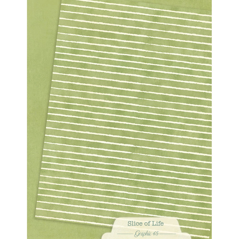 Graphic 45 Patterns & Solids Collection Pack 8.5"X11"-Slice of Life