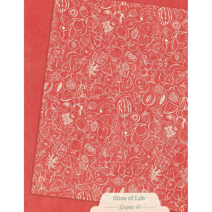 Graphic 45 Patterns & Solids Collection Pack 8.5"X11"-Slice of Life