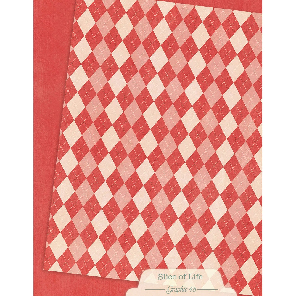 Graphic 45 Patterns & Solids Collection Pack 8.5"X11"-Slice of Life