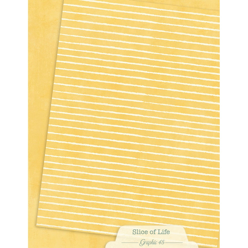 Graphic 45 Patterns & Solids Collection Pack 8.5"X11"-Slice of Life