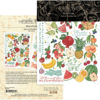 Graphic 45 Rub-On Transfers-Slice of Life