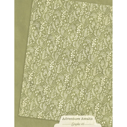 Graphic 45 Patterns & Solids Collection Pack 8.5"X11"-Adventure Awaits