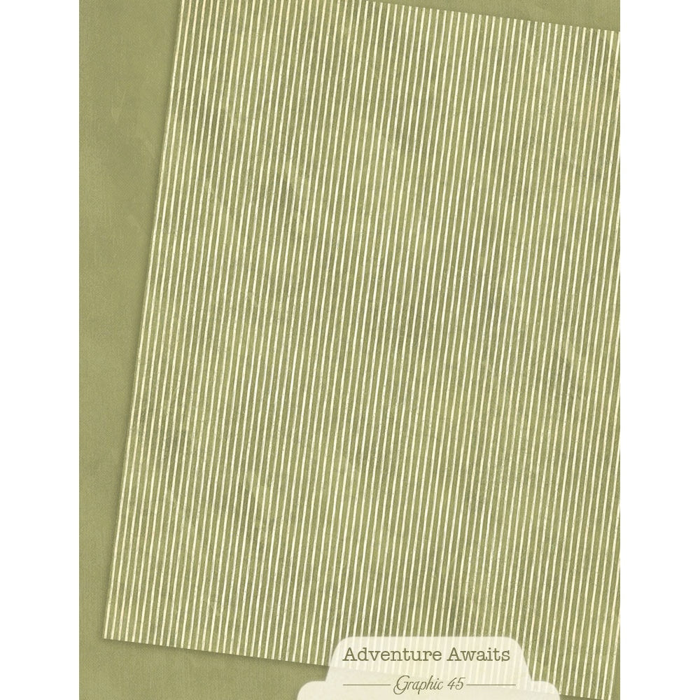 Graphic 45 Patterns & Solids Collection Pack 8.5"X11"-Adventure Awaits