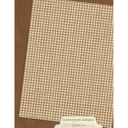 Graphic 45 Patterns & Solids Collection Pack 8.5"X11"-Adventure Awaits