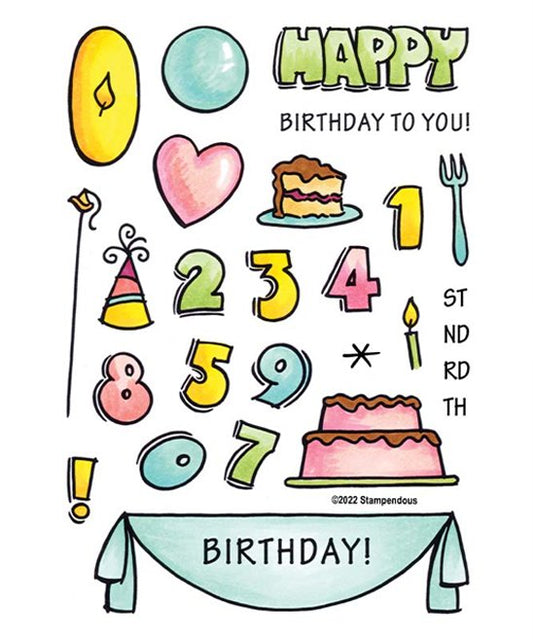 Stampendous FransFormer Birthday Clear Stamps