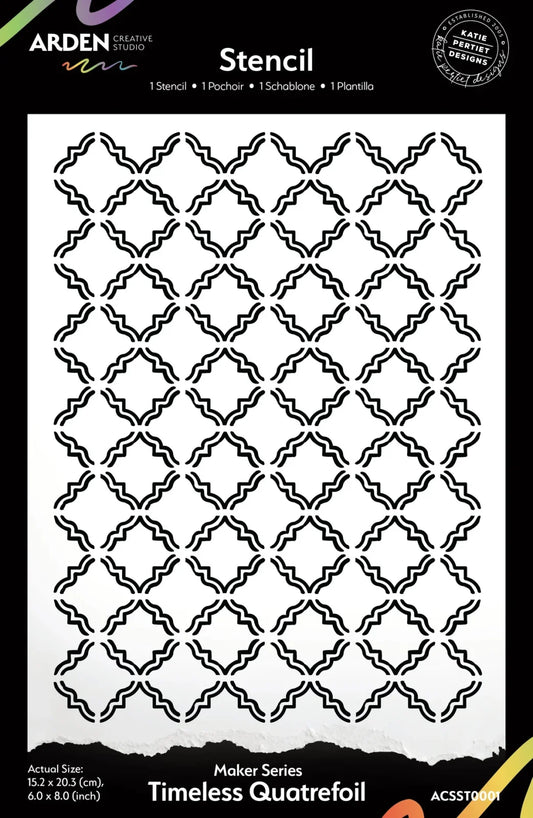 Arden Creative Studio - Hidden Creek Timeless Quatrefoil Stencil
