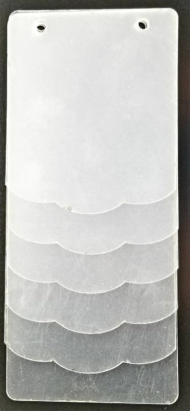 Acrylic Album 3 x 8 Wide Scallop