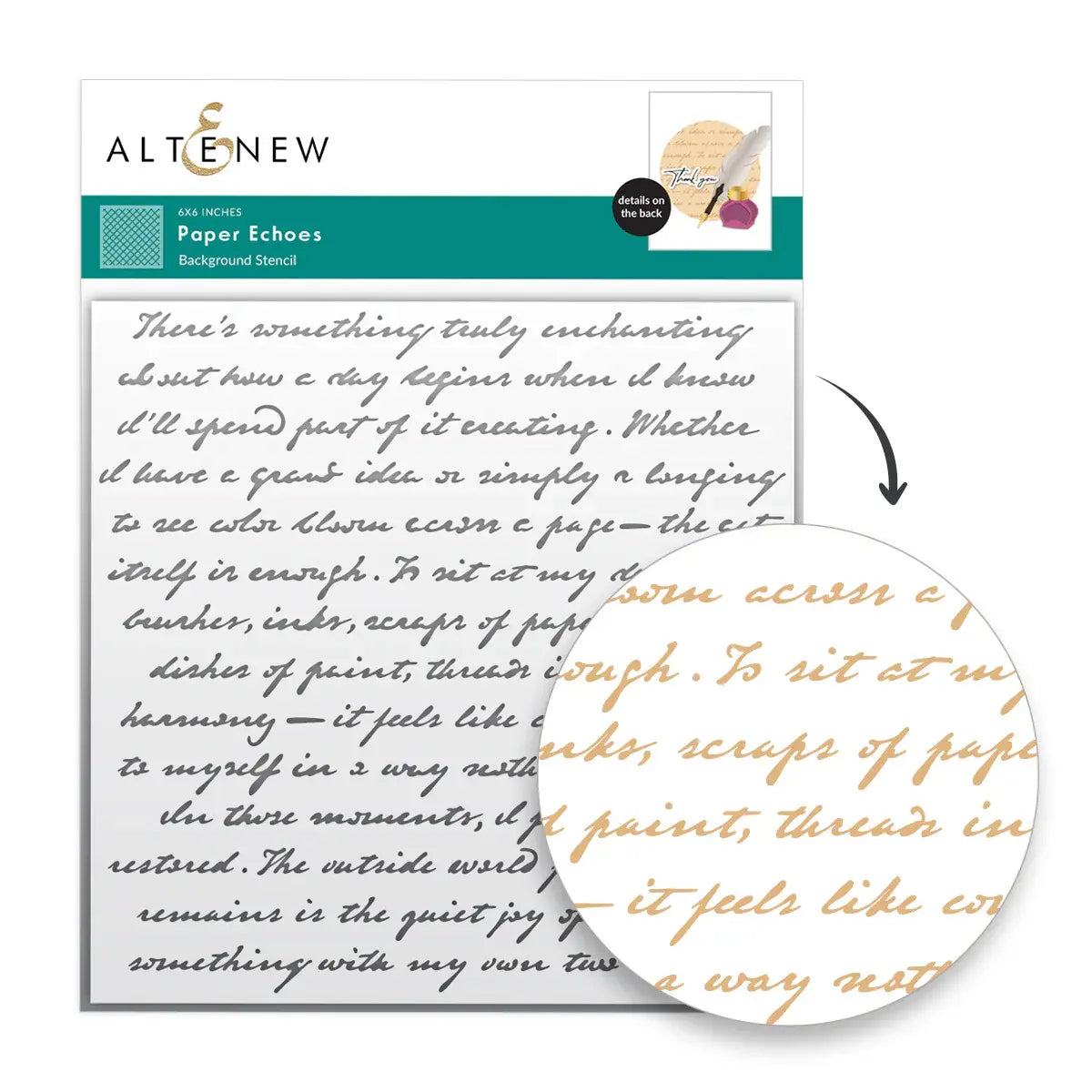 Altenew Paper Echoes Stencil