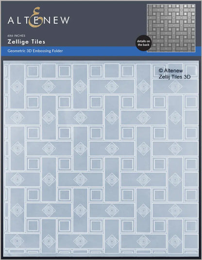 Altenew Zellige Tiles 3D Embossing Folder