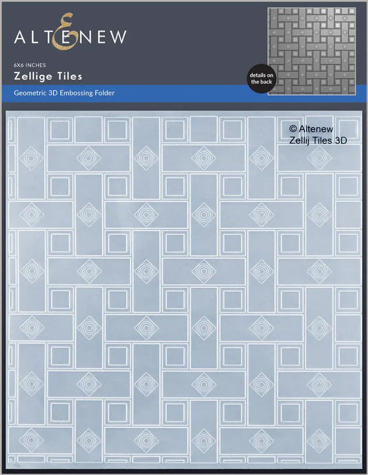 Altenew Zellige Tiles 3D Embossing Folder