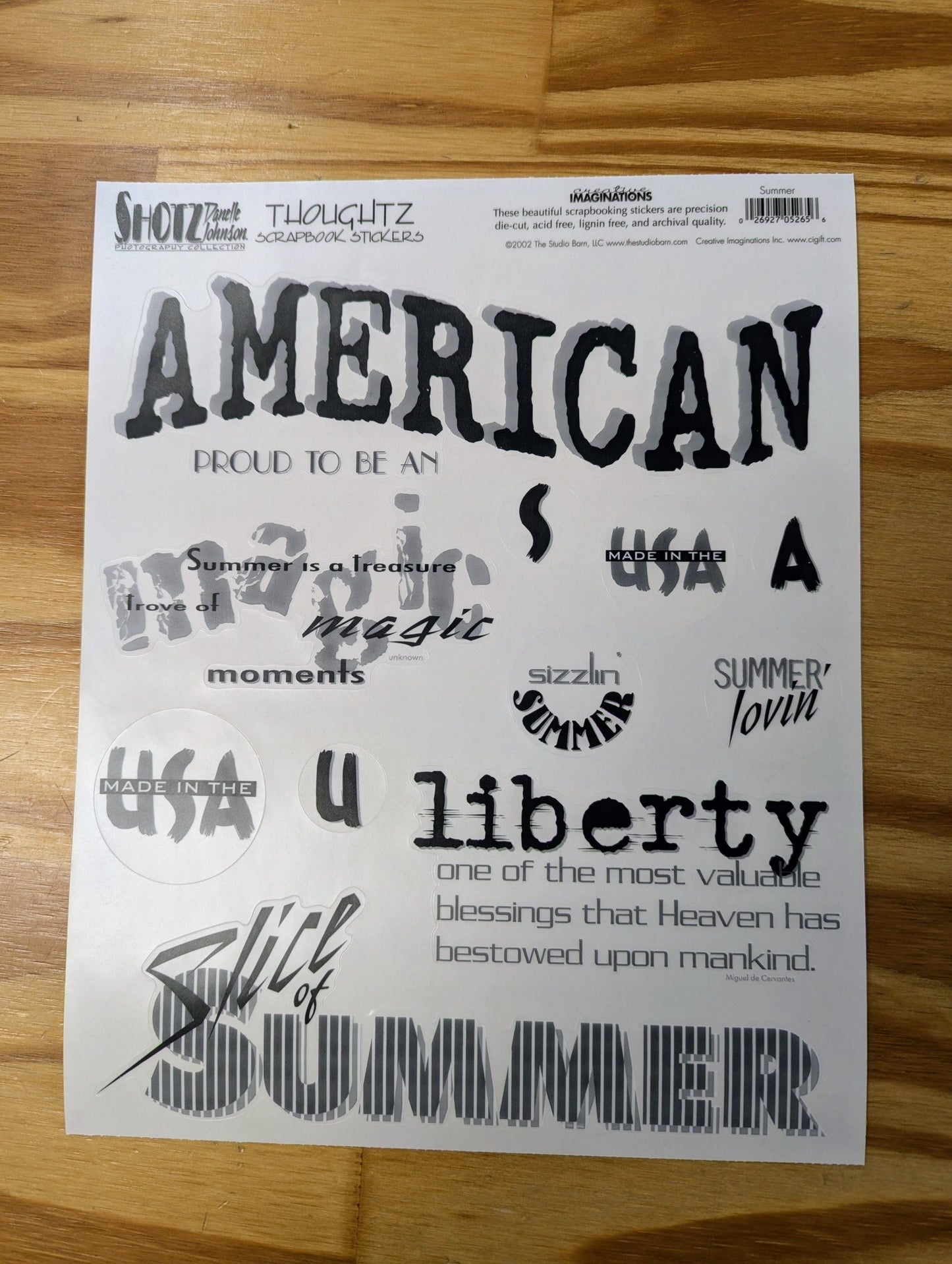 American Scrapbooking Stickers