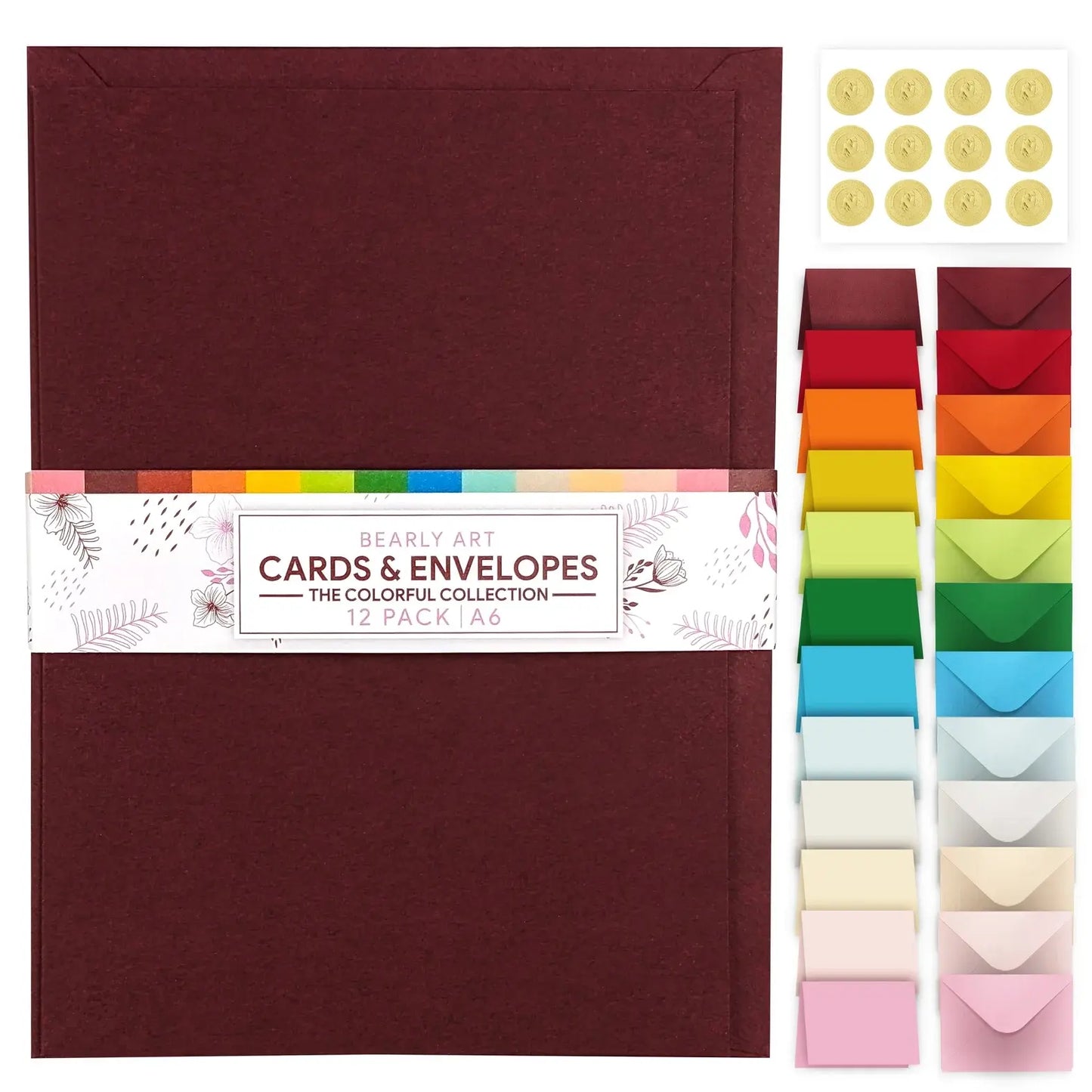 Bearly Art Cards and Envelopes 12 Pack A6
