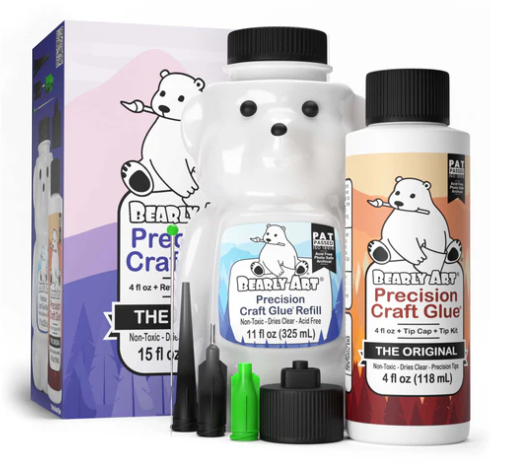 Bearly Art Precision Craft Glue - THE BUNDLE